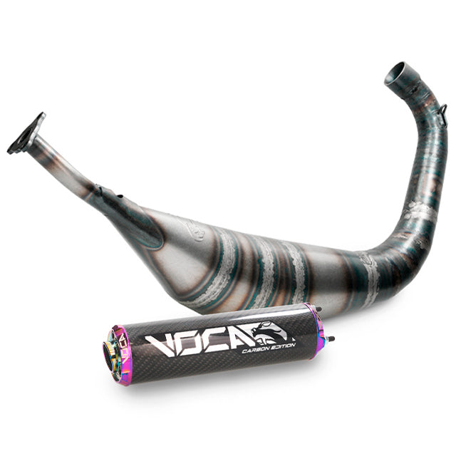 Escape VOCA Carbon 80cc Yamaha DT 80 - silenciador cazoleta neocromado