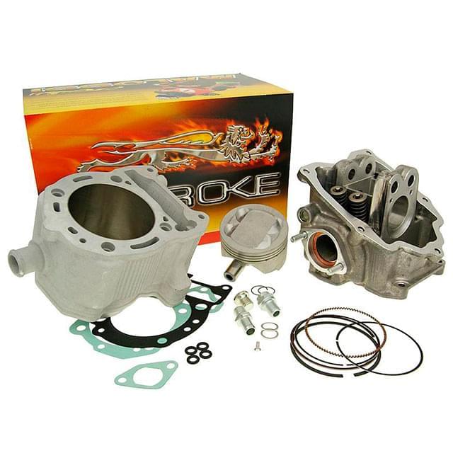Kit cilindro Malossi d.75,5mm y culata PowerCam V4, Piaggio 300cc 4T