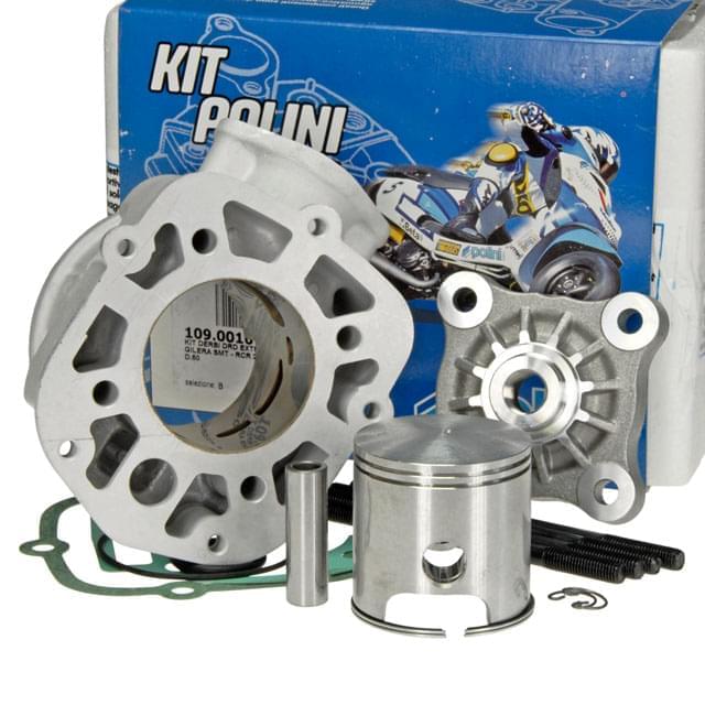 Cilindro (Kit) Polini Alu 80cc, d= 50mm, Derbi Senda / Gilera RCR / SMT (a partir de 2006) (DB050) (DERBI/PIAGGIO) (Sin culata)