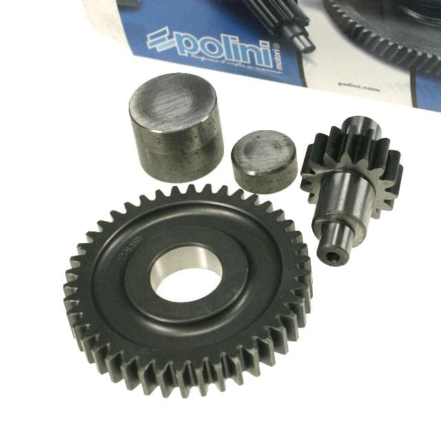 Transmisión de Engranaje Sec. Polini, Peug. Buxy,Elyseo,Speedfight,Speedake,Trekker, 16/44 (2,75)
