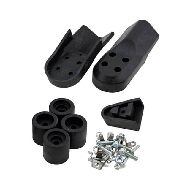Juego (kit) protector de estribos cortos teflon y de rueda, Pitbike, supermotard, con tornillería