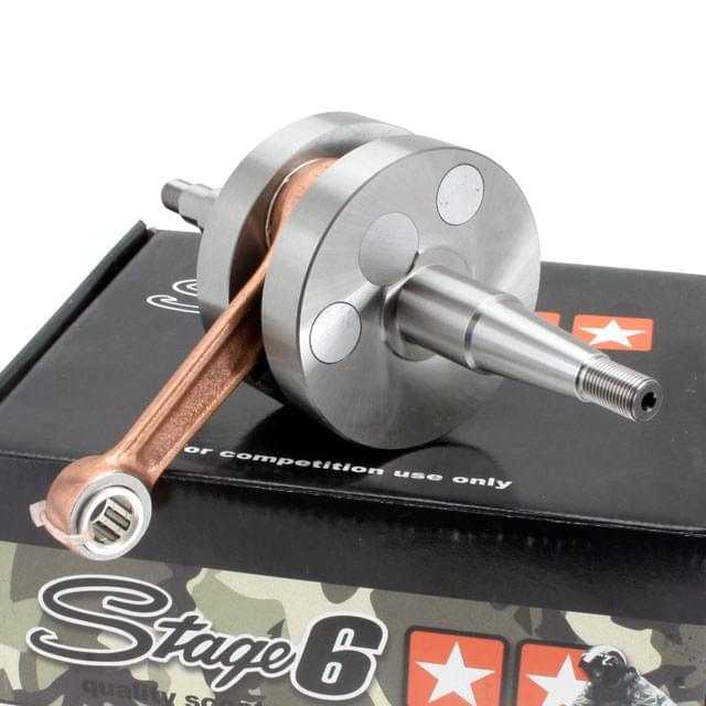 Cigüeñal Stage6 Racing cárter DERBI EBE050 <2005 incluye Jaula de agujas