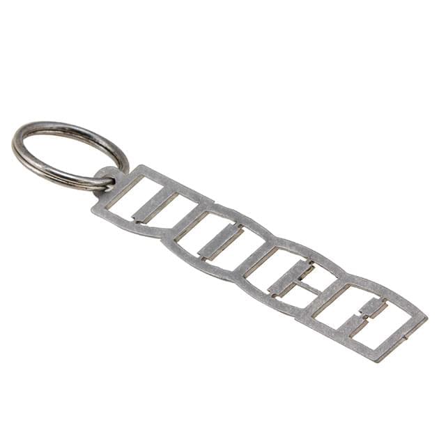 Llavero VOCA Racing, acero inox, laser cut (cortado a laser), incluye anillo