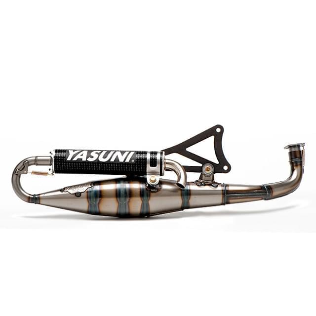Escape Minarelli horizontal silenciador carbono Yasuni Scooter Carrera 16 Black-Edition