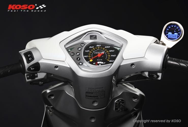 Soporte para marcadores KOSO GP Style, d.48mm, pulido