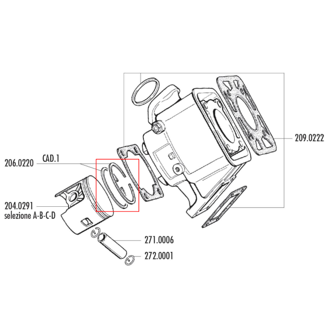 Segmento d.55X1,5 (YAMAHA DT 80) 204.0291 (1 un.)