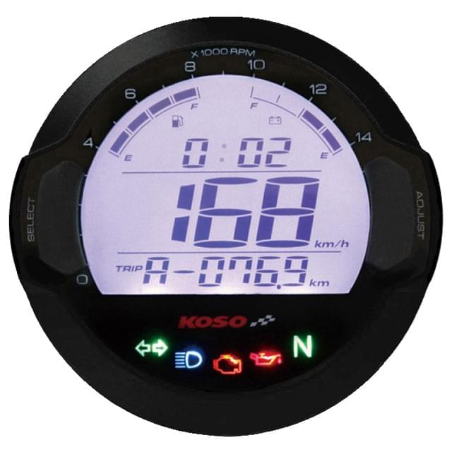 Velocímetro y RPM KOSO D64 DL-03S, negro