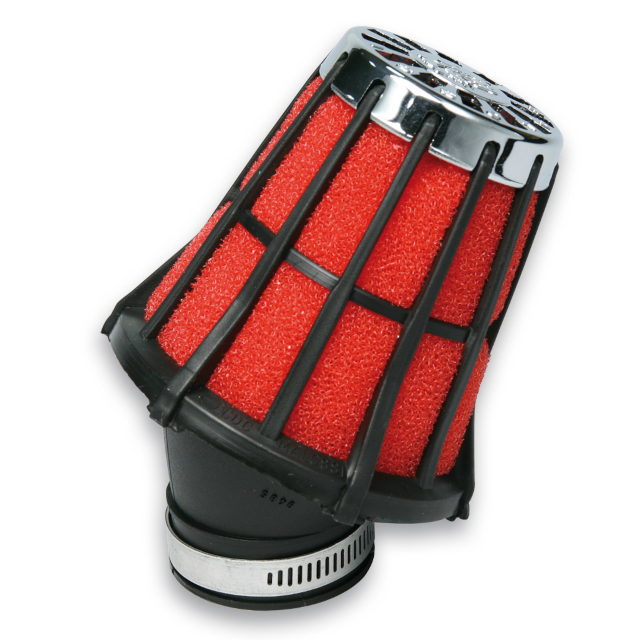 Filtro de aire E5 38mm negro-rojo Malossi