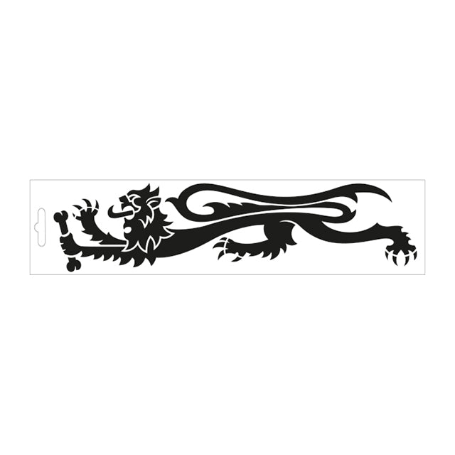 Pegatina transfer Malossi "León" - negro/izquierda 22 cm