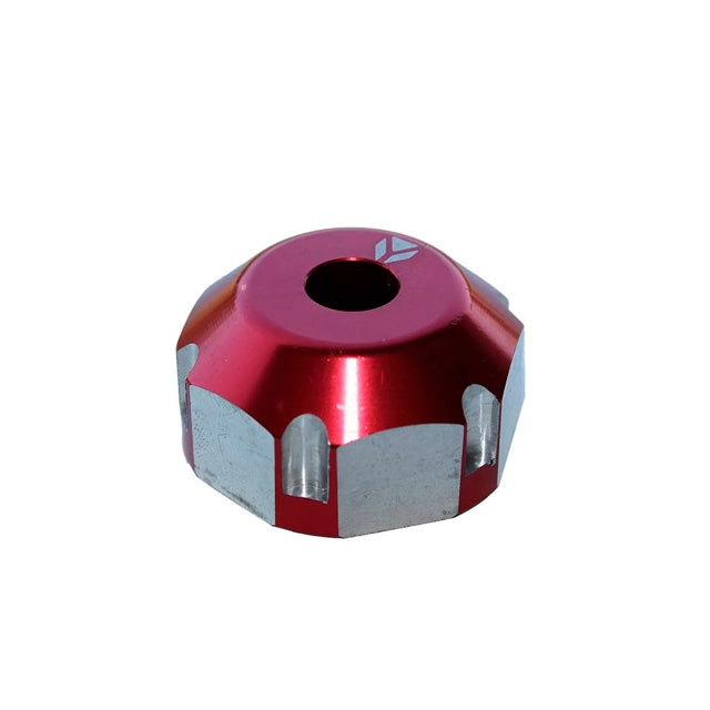 Tuerca dirección CNC M22 Pitbike, rojo