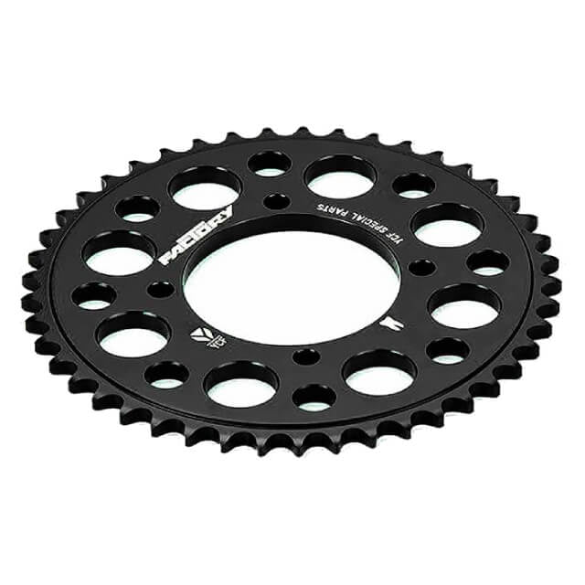 Corona Pitbike Z-37 420 4 agujeros Aluminio Negro YCF