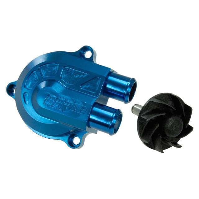 Bomba de agua +40% SSP CNC Racing Type Minarelli - azul metalizado