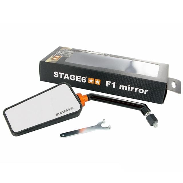 Retrovisor Stage6 SSP F1-Look, lado izquierdo, carbono mate