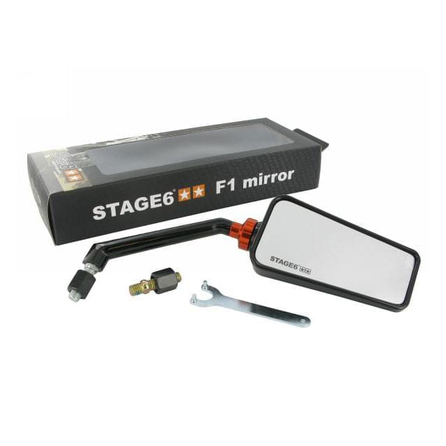 Retrovisor Stage6 SSP F1-Look, lado derecho, negro