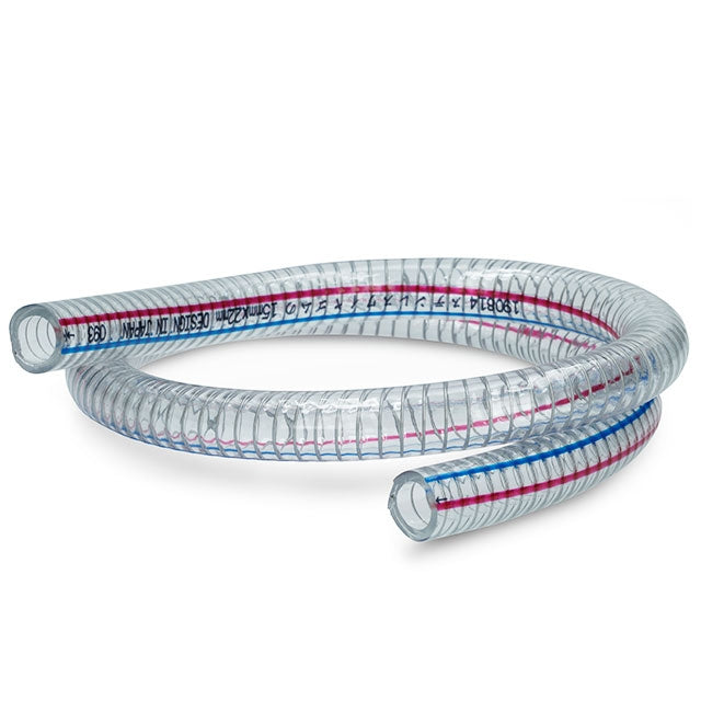 Tubo refrigerante transparente reforzado d=15x22mm 1m (Minarelli scooter, Aerox, Jog, etc.) AllPro