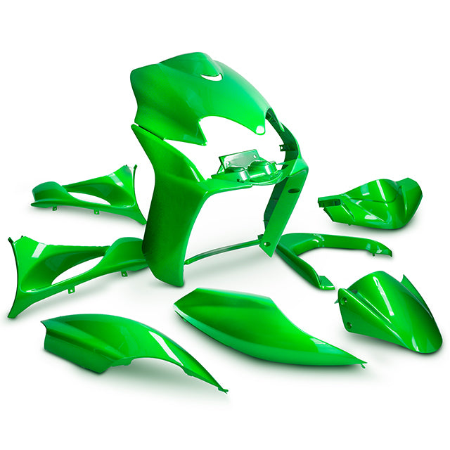 Kit de carenados Yamaha Jog R RR / MBK Mach G 9 piezas verde KAWA AllPro