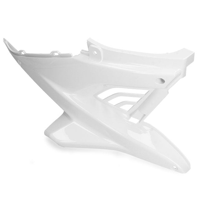 Tapa cubre motor derecha Yamaha Aerox / MBK Nitro hasta 2013 blanco AllPro