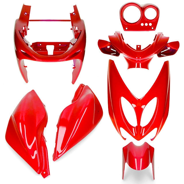 Carenados Yamaha Aerox / MBK Nitro hasta 2013 7 piezas rojo AllPro
