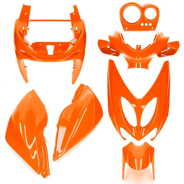 Carenados Yamaha Aerox / MBK Nitro hasta 2013 7 piezas naranja AllPro