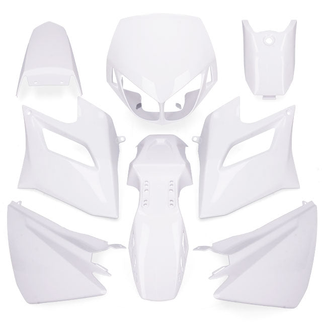Carenados Derbi Senda DRD Racing/Limited 04-10 8 piezas inyección AllPro blanco