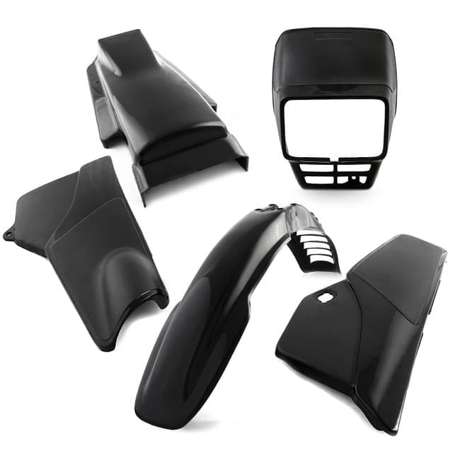 Carenados Yamaha DT125 AC 5 piezas negro AllPro