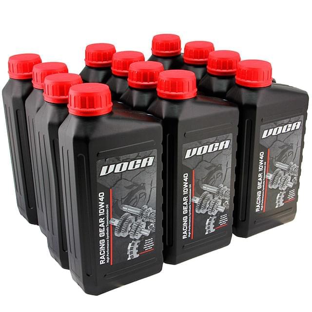 Caja 12 botes aceite transmisión 2T/4T 10W40 VOCA Racing