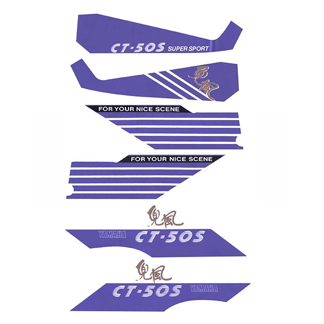 Kit pegatinas YAMAHA CT-50 Purpura