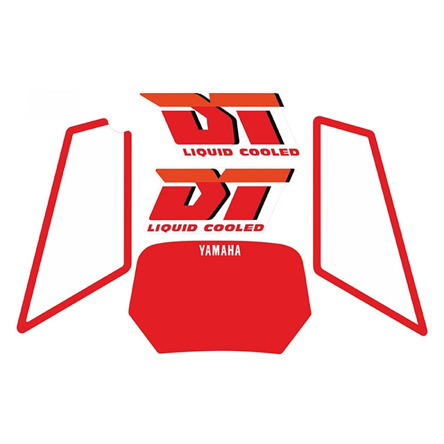 Kit pegatinas Yamaha DT Liquid Cooled Rojo