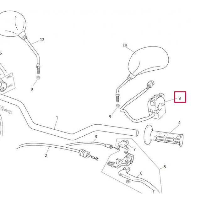 Conmutador Izquierdo Rieju Marathon 125