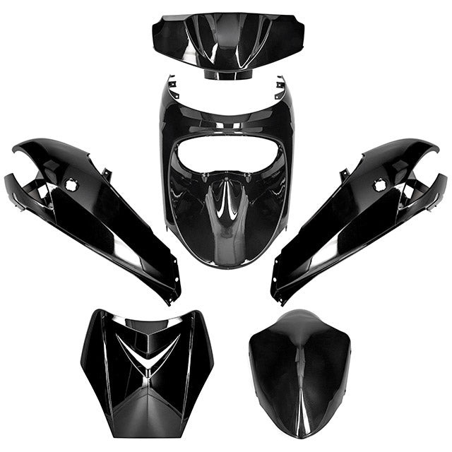 Kit de carenados Peugeot New Vivacity 50 6 piezas negro metálico AllPro