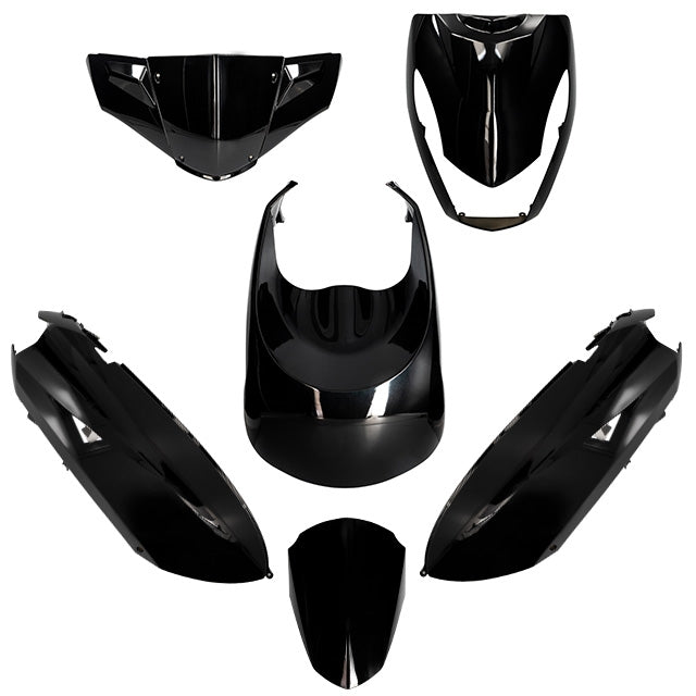 Kit de carenados Peugeot Kisbee 50/100 6 piezas negro metálico AllPro