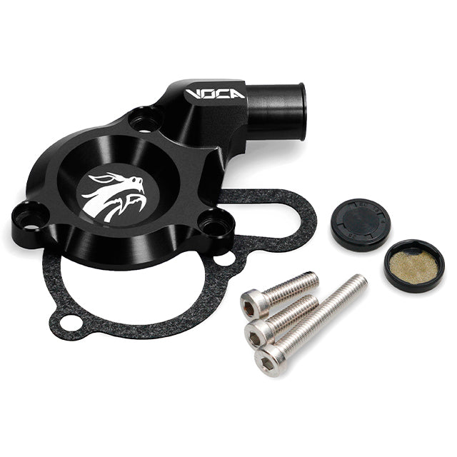 Kit tapa bomba de agua VOCA CNC Derbi euro 3, negro