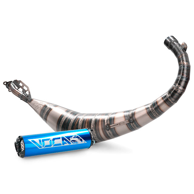 Escape Derbi Senda Voca Rookie 50/70cc (CE) - silenciador azul