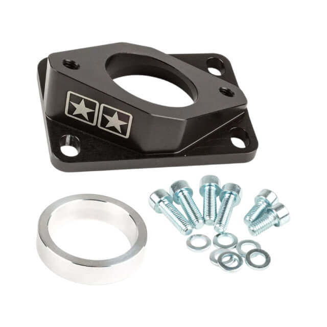 Tobera de admisión Derbi / Minarelli AM6 Stage6 R/T High Flow Ø34mm - Negro