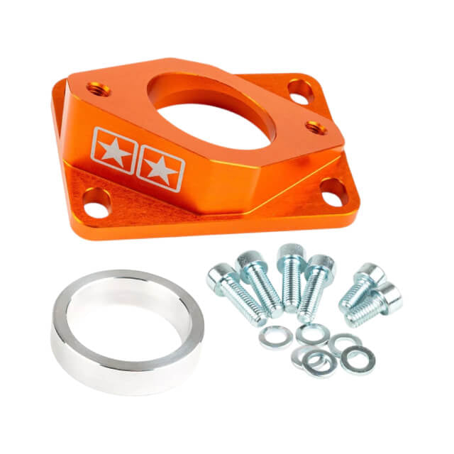 Tobera de admisión Derbi / Minarelli AM6 Stage6 R/T High Flow Ø34mm - Naranja