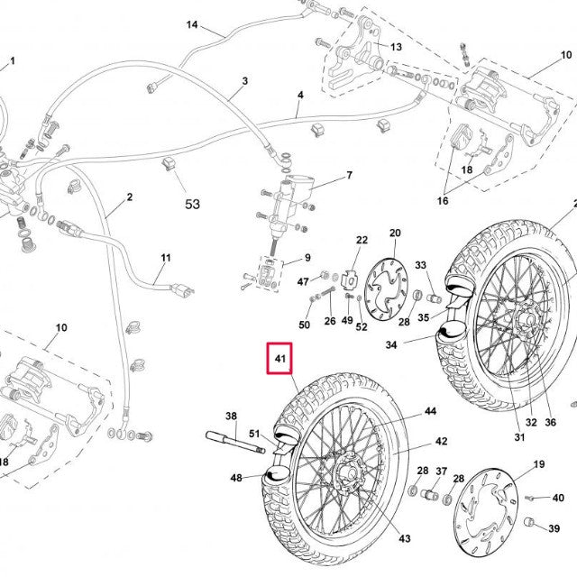 Neumático 90/100-19 M/C Rieju