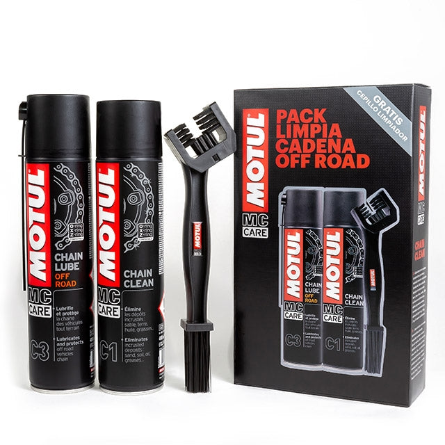 Pack Motul MC Care Limpiador Cadena + Lubricante Off Road 