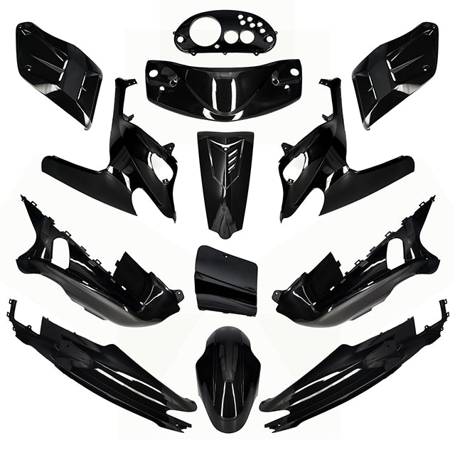 Carenados Gilera Runner <05 13 piezas Allpro - Negro Metalizado