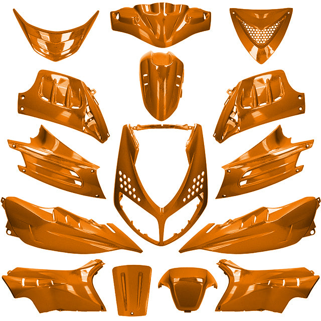Kit de carenados Peugeot Speedfight 2 15 piezas Naranja Metalizado Allpro