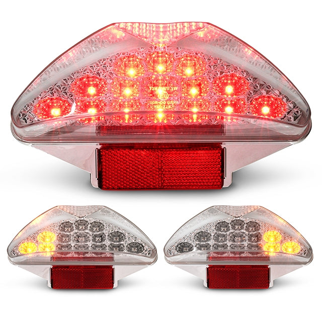 Piloto trasero LED con intermitentes Yamaha Aerox -  <2013 Homologado CE Allpro - Transparente