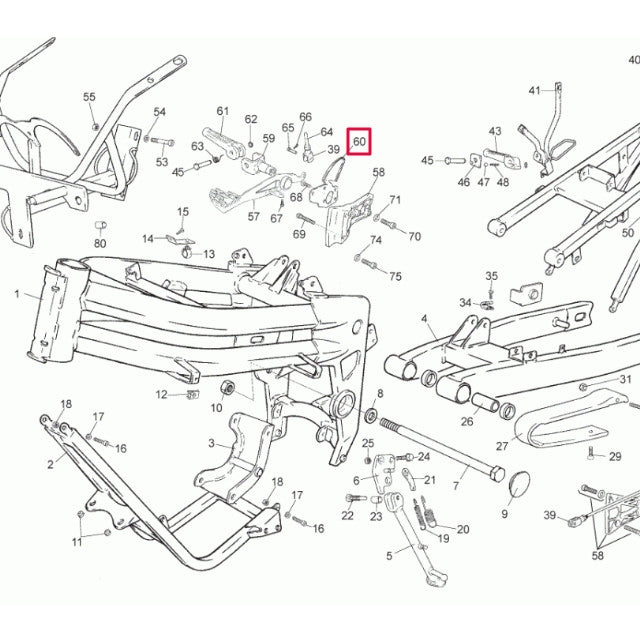 Placa protectora bomba de freno trasera Rieju RS2 50-125
