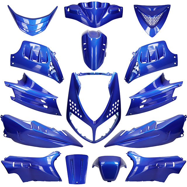 Kit de carenados Peugeot Speedfight 2 15 piezas Allpro Azul Metal Sparco