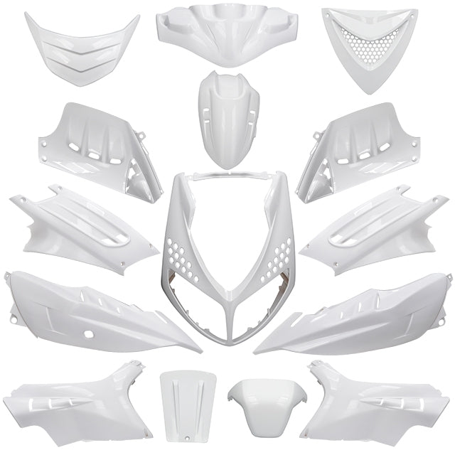 Kit de carenados Peugeot Speedfight 2 15 piezas Allpro Blanco Metal