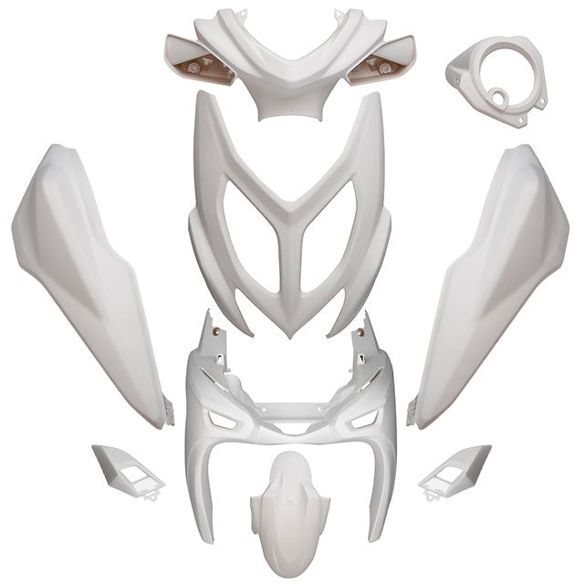 Kit de carenados Yamaha Aerox / MBK Nitro desde 2013 9 piezas AllPro Blanco Mate