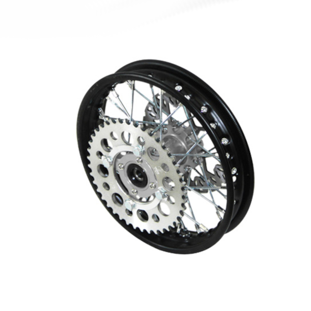 Llanta trasera 1.4x10" con disco/corona Pitbike YCF 50