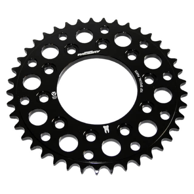 Corona Pitbike Z-45 420 5 agujeros Aluminio Negro YCF