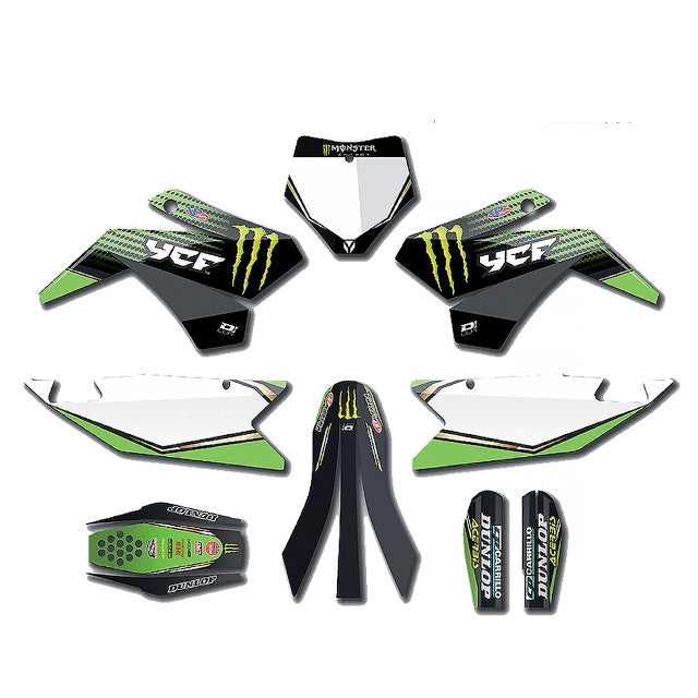 Kit de adhesivos Monster Energy Pitbike YCF Bigy