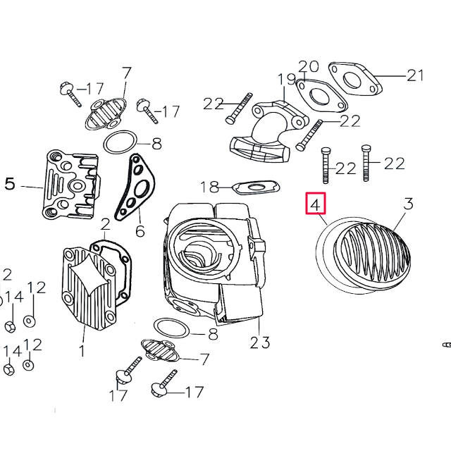 Junta tapa izquierda culata Pitbike motor 150-3/E 150-5 YX