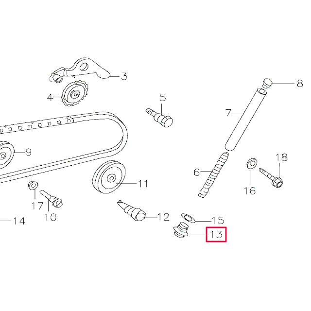 Tornillo tapón tensor cadena distribución Pitbike motor 150-3/E 150-5 YX