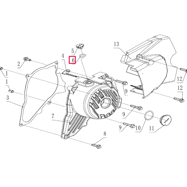 Junta tórica tapón registro tapa encendido Pitbike motor 190 Zongshen